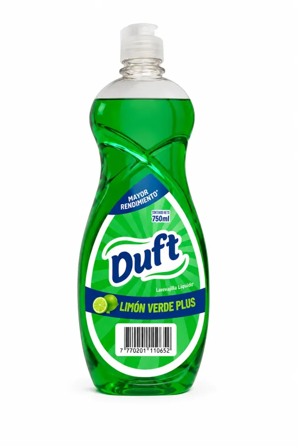 DETERGENTE DUFT 12 X 750CC LIMON VERDE