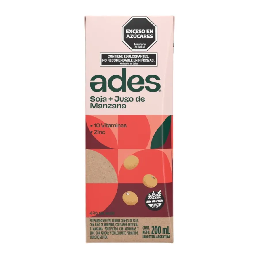 JUGO ADES X 200CC MANZANA