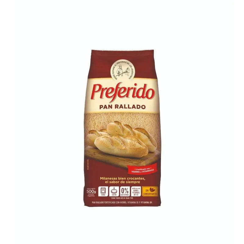 PAN RALLADO PREFERIDO 20X500GRS
