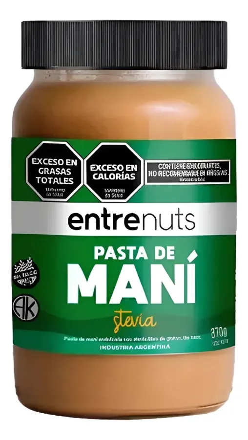 PASTA DE MANI ENTRENUTS STEVIA 12 X 370GRS