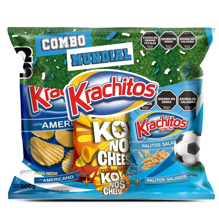 COMBO MUNDIAL KRACHITOS 6 X 305GRS