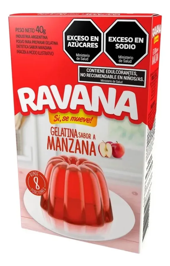 GELATINA RAVANA MANZANA 12 X 40GRS