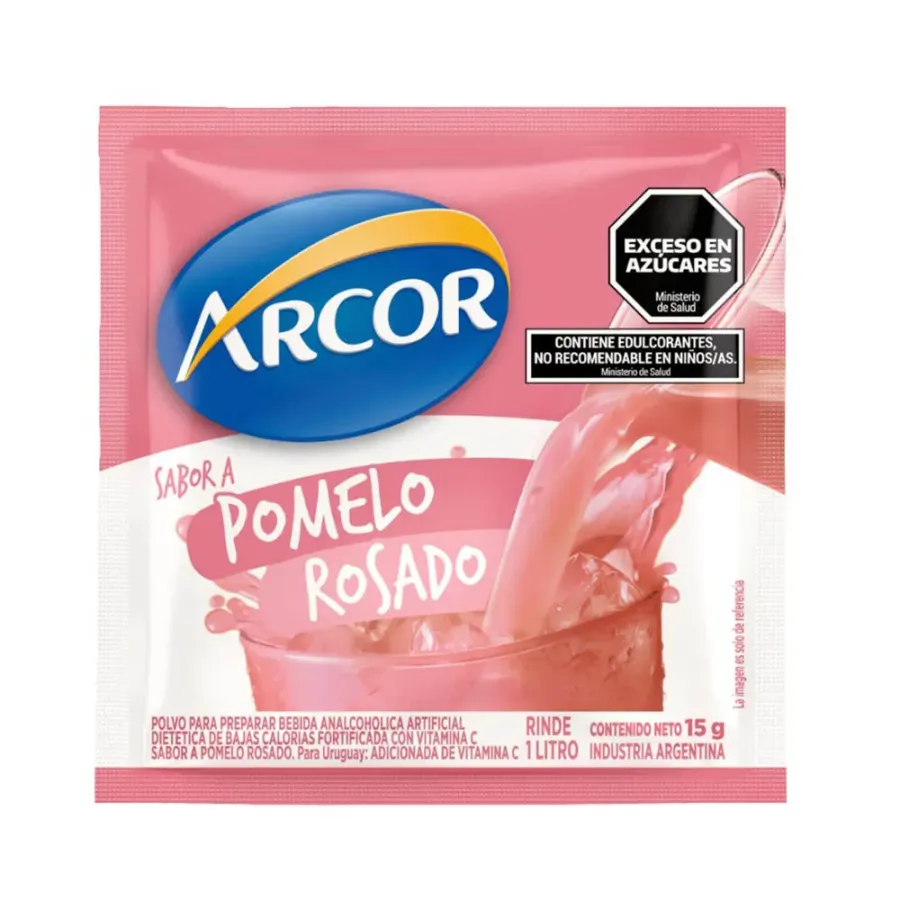JUGO EN POLVO ARCOR POMELO ROSADO 12 X 18 X 15GR