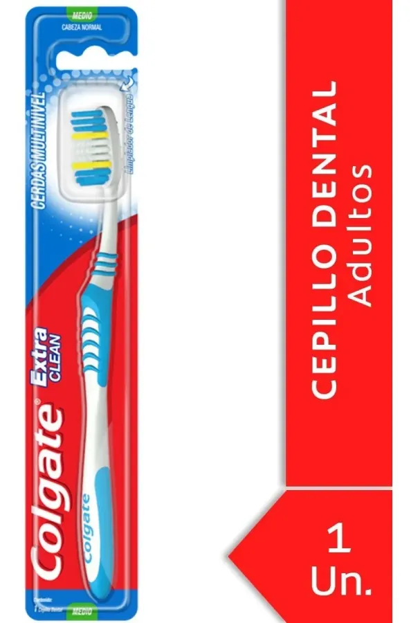 CEPILLO DENTAL COLGATE EXTRA CLEAN MEDIO X 1UNID