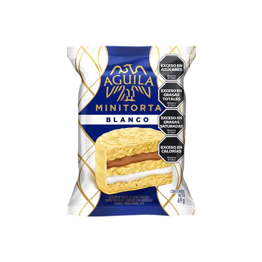 ALFAJOR MINITORTA AGUILA BLANCO 21 X 69GRS