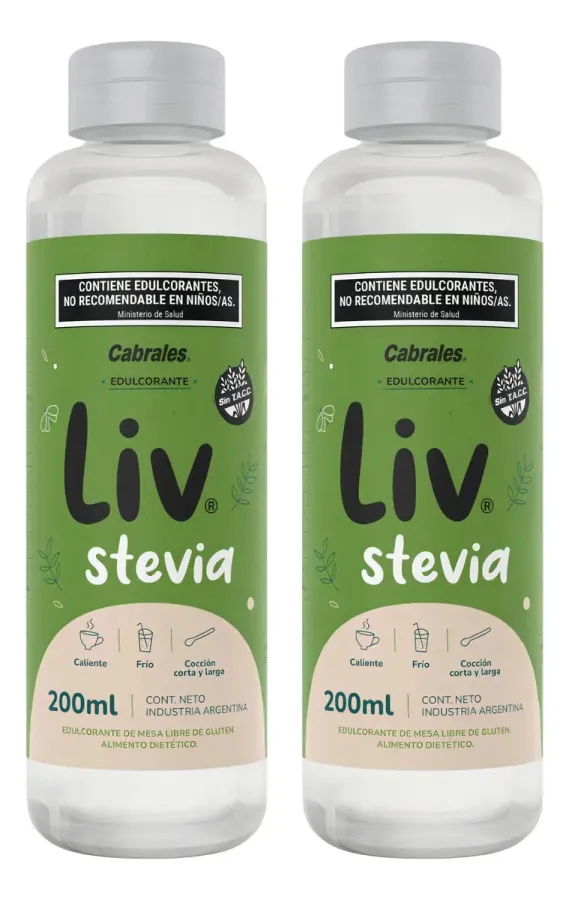 EDULCORANTE LIV LIQUIDO STEVIA 6 X 200CC