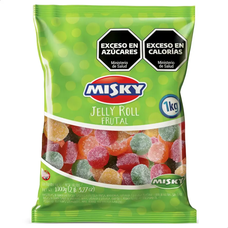 GOMITAS MISKY JELLY ROLL 6 X 1 KG.