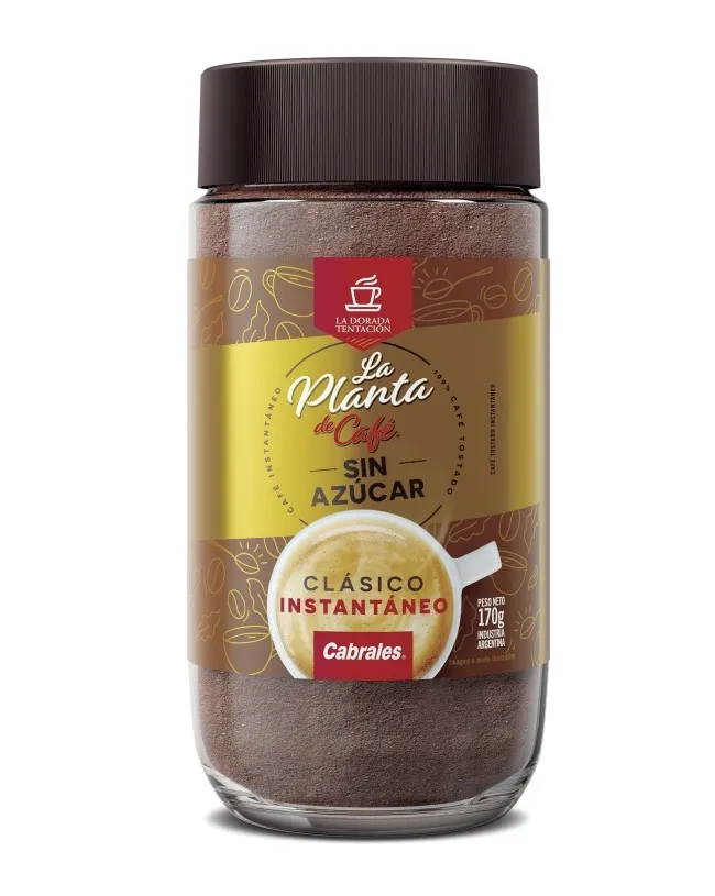CAFE CABRALES LA PLANTA DE CAFE SOLUBLE CLASICO FRASCO 12 X 170