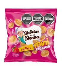 GALLETITAS DDLN MINI RELL FRUTILLA 24 X 160GRS