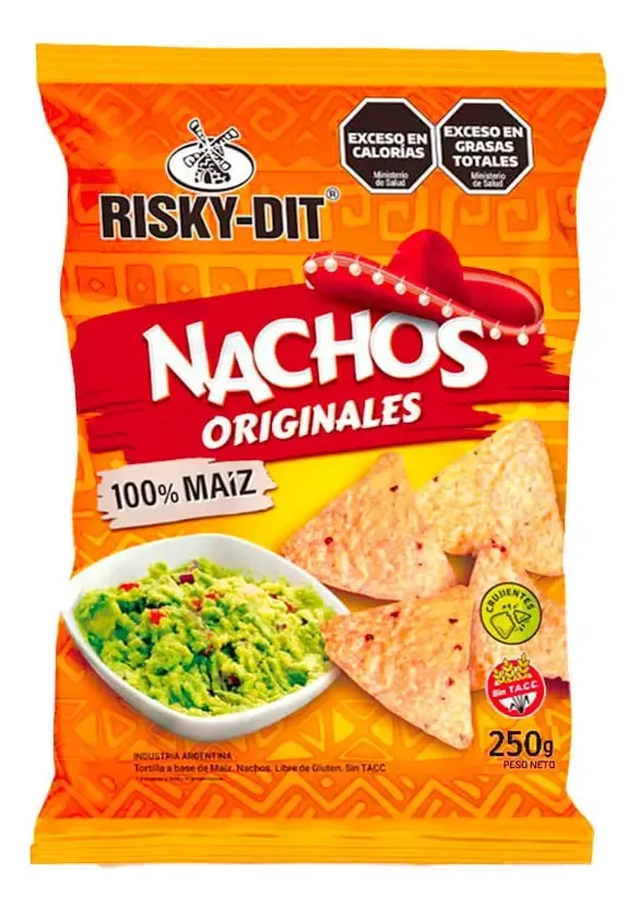 NACHOS RISKY DIT ORIGINAL 16 X 250GRS