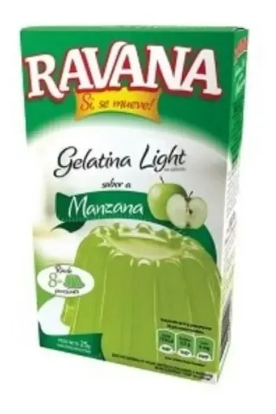 GELATINA RAVANA DIET MANZANA 12 X 25GRS