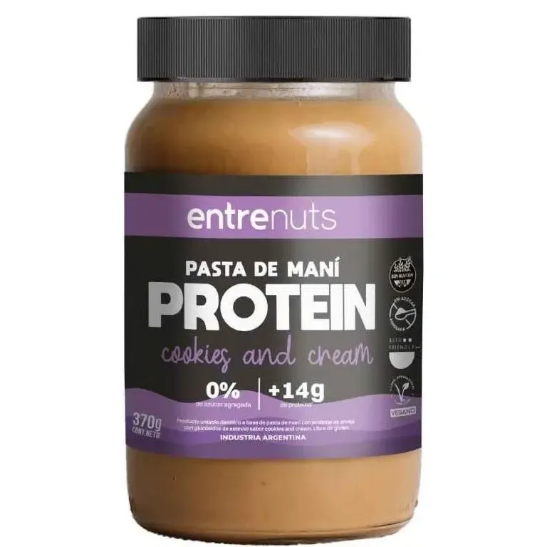 PASTA DE MANI ENTRENUTS PROTEIN COOKIES AND CREA