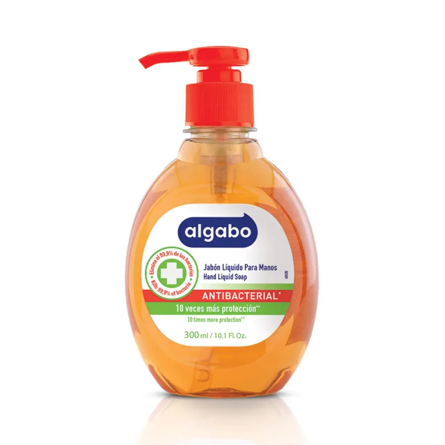 JABON LIQ ALGABO MANOS ANTIBACTERIAL X 300CC