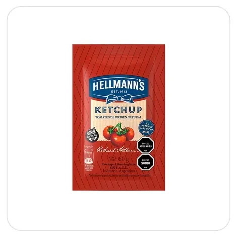 KETCHUP HELLMANNS DOYPACK*60GRS