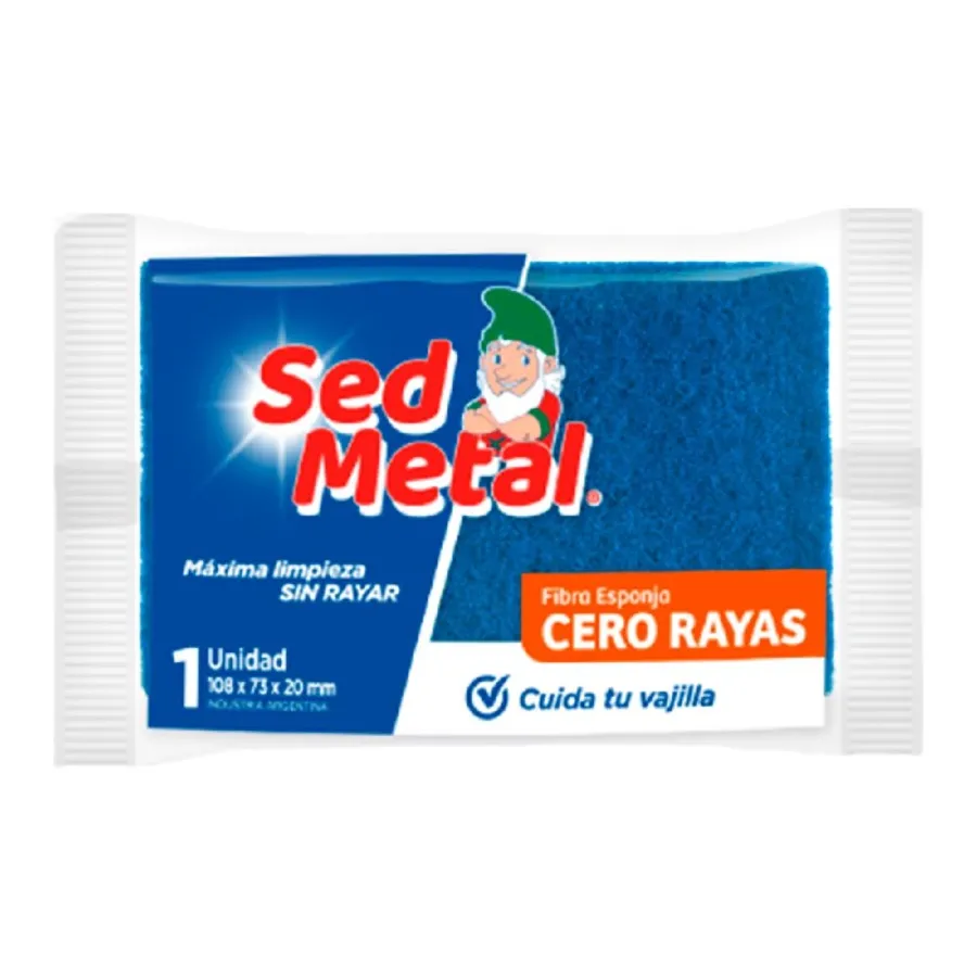 ESPONJA SED METAL FIBRA CERO RAYAS