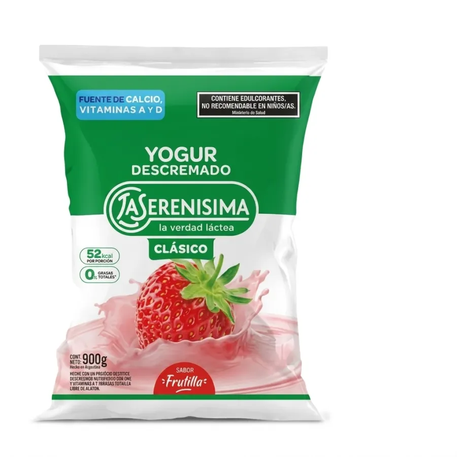 YOGUR LA SERENISIMA SACHET DESC. FRUT.*900GRS