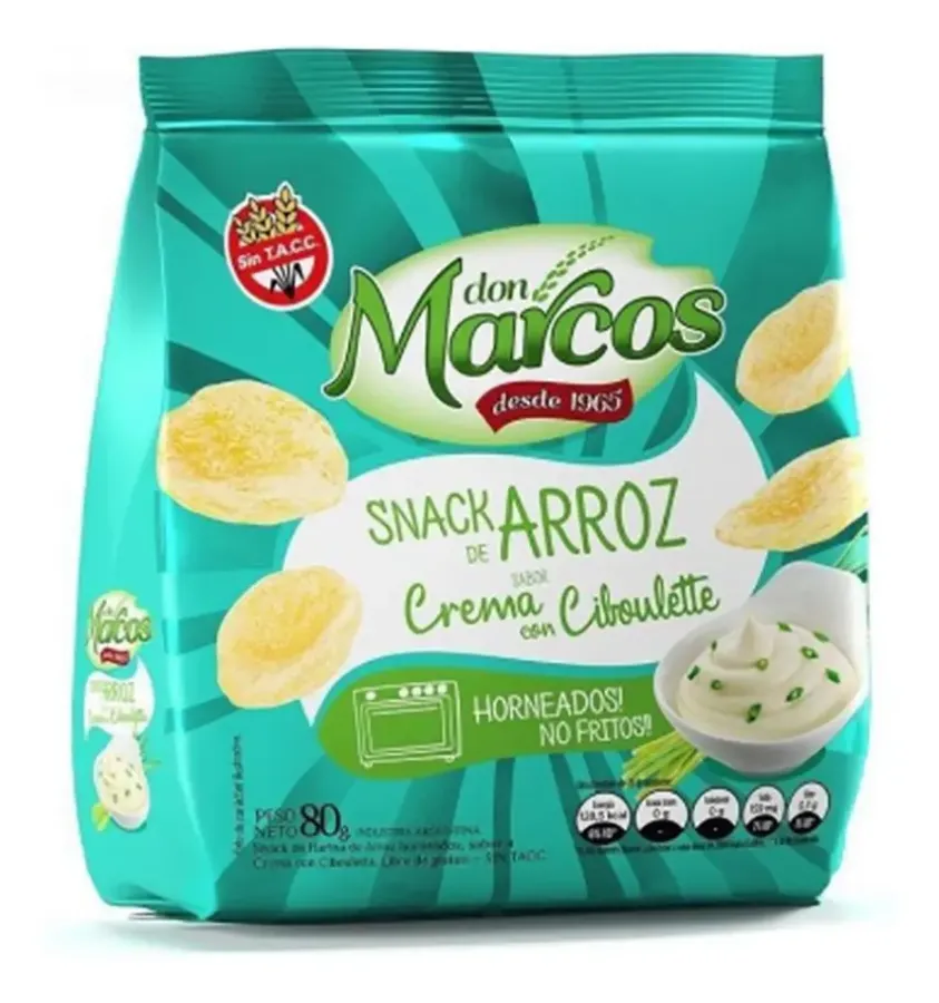 SNACK ARROZ CREMA DON MARCOS 18*80GR