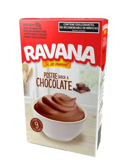 POSTRE RAVANA CHOCOLATE 12 X 90GRS