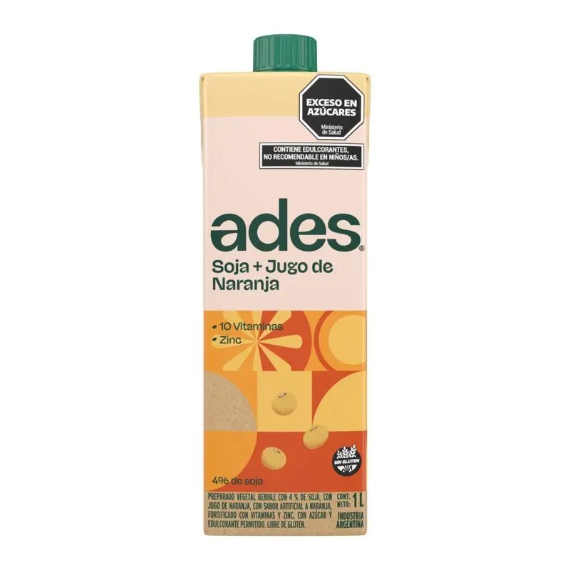 JUGO ADES X 1LT NARANJA