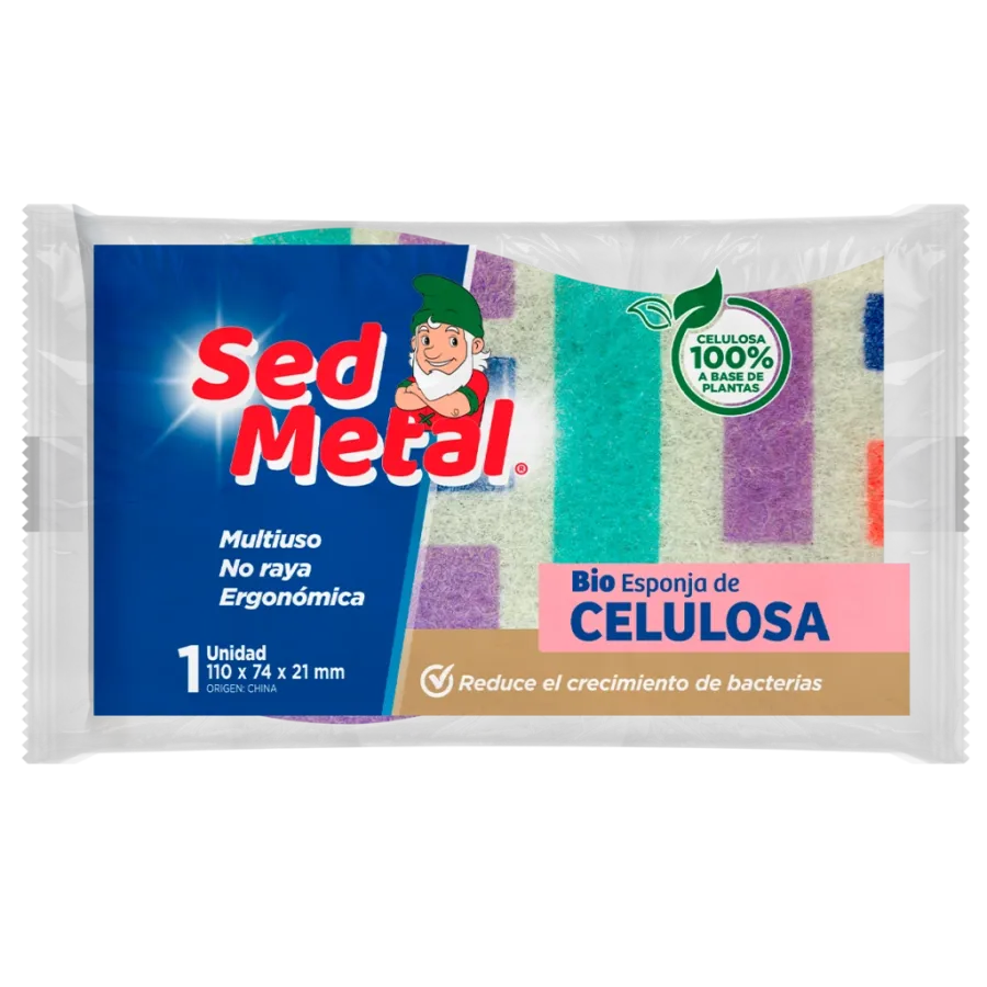 ESPONJA SED METAL BIO CELULOSA COLORES