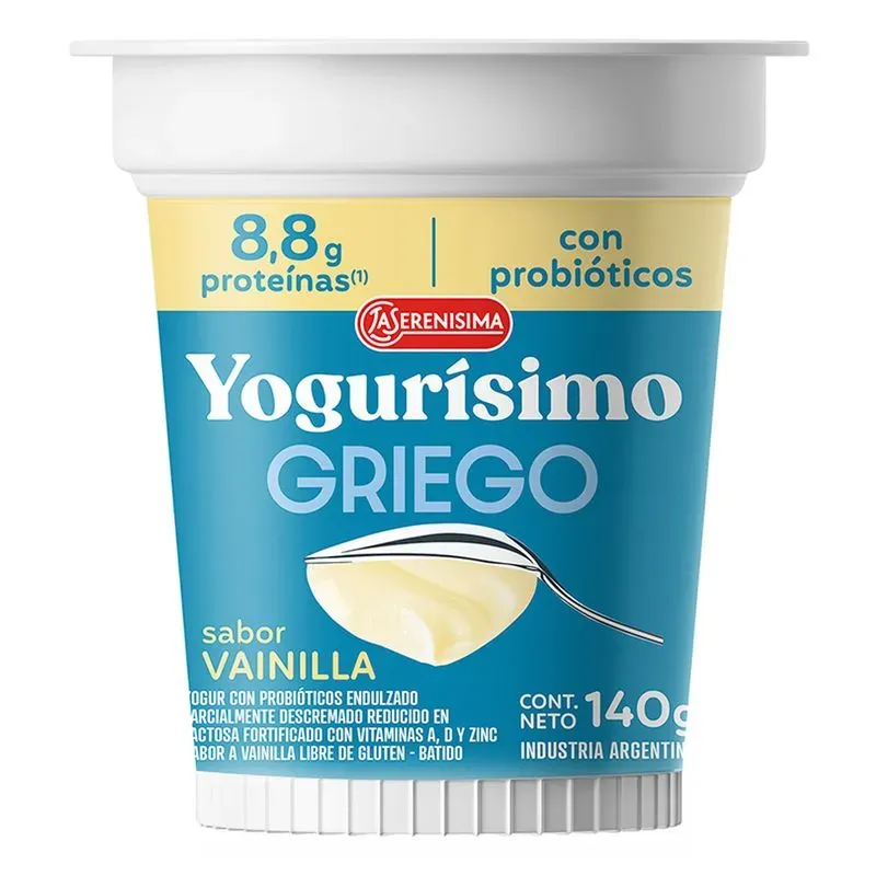 YOGURISIMO EST. GRIEGO CAPUCHON DESAYUNO*140GRS