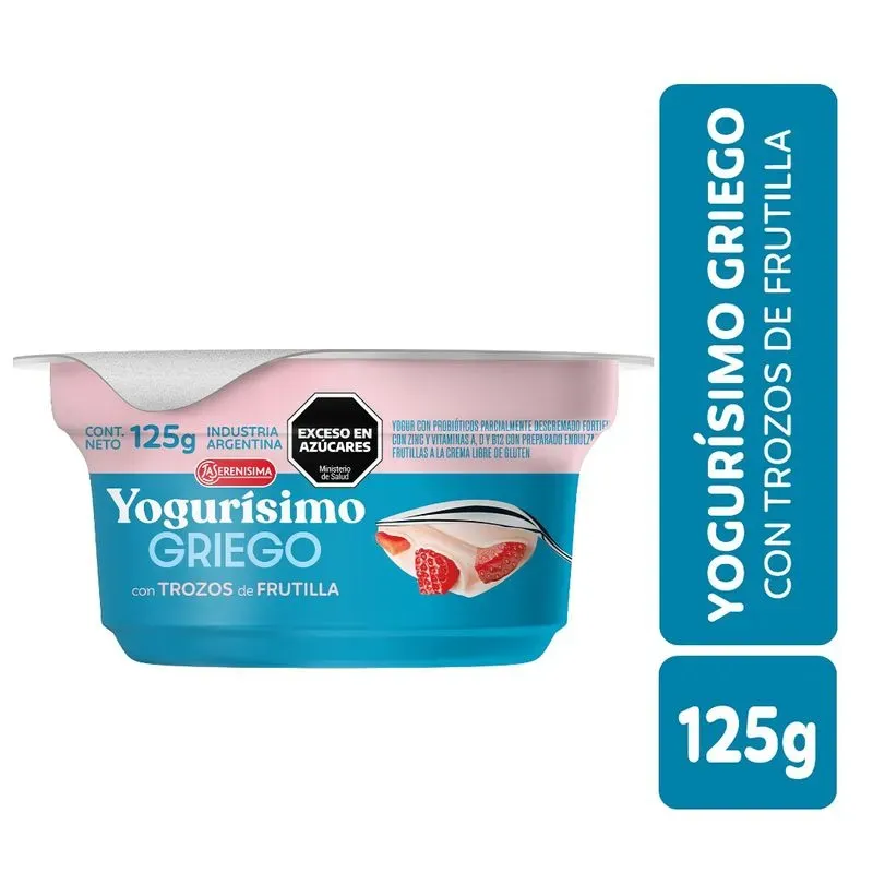 YOGURISIMO GRIEGO FRUTILLA X 125GRS