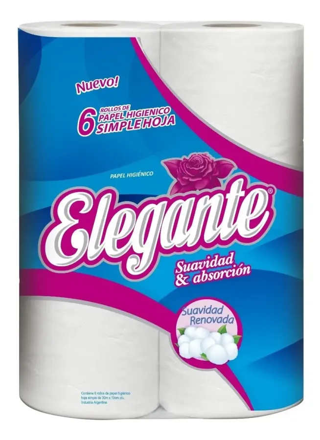 PAPEL HIG. ELEGANTE BLANCO 24*30MTS