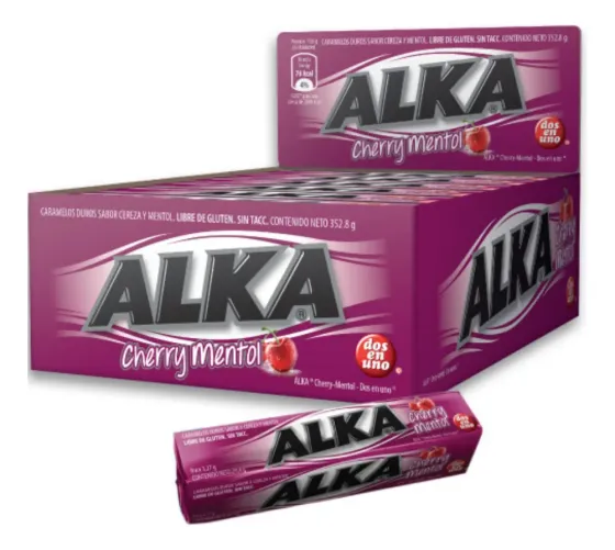 Caramelos Alka Cherry Mentol  Caja X 12
