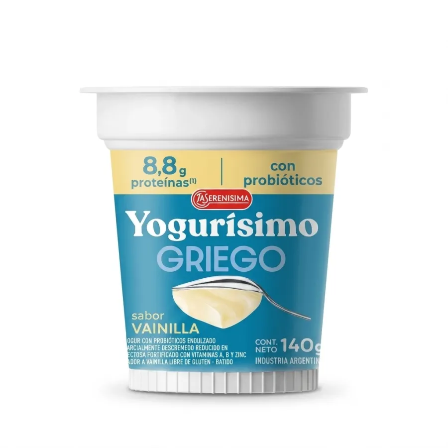 YOGURISIMO GRIEGO BATIDO X 140GRS VAINILLA