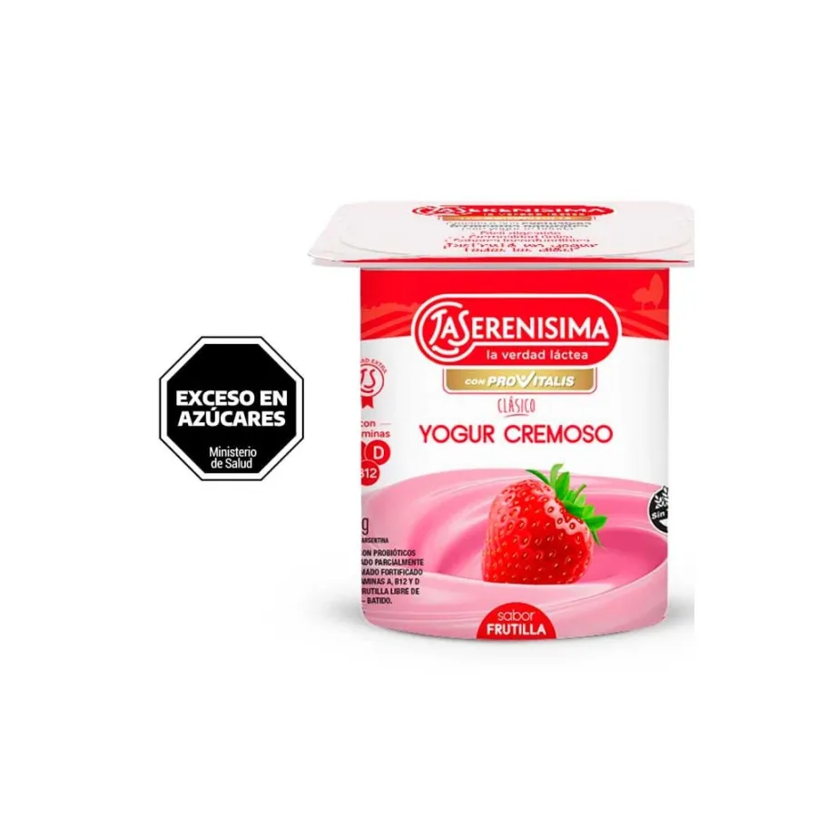YOGUR LA SERENISIMA CLAS. BATIDO ENT. FRUT.*120GRS