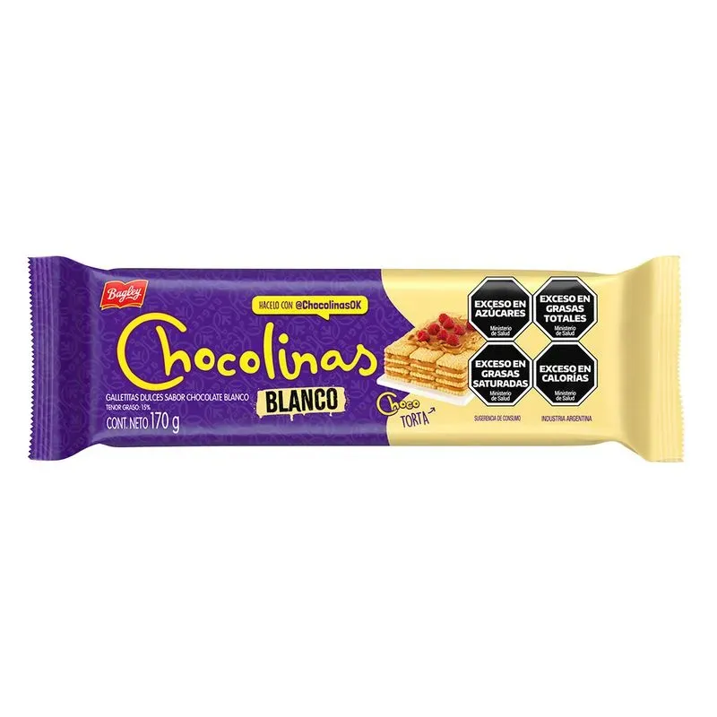 GALLETITAS CHOCOLINAS BLANCO 40 X 170GRS