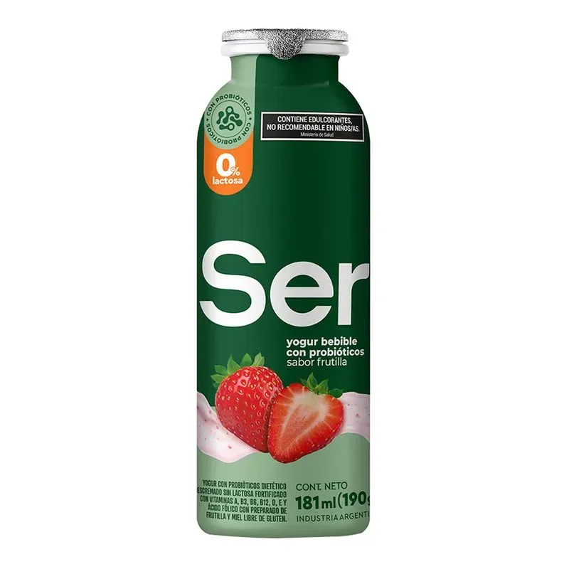 YOGUR SER BOT. FRUTILLA*190GRS