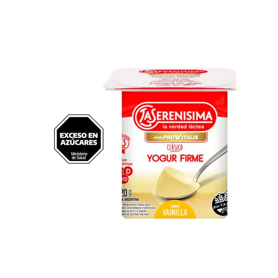 YOGUR LA SERENISIMA CLAS. FIRME ENT. VAIN.*120GRS