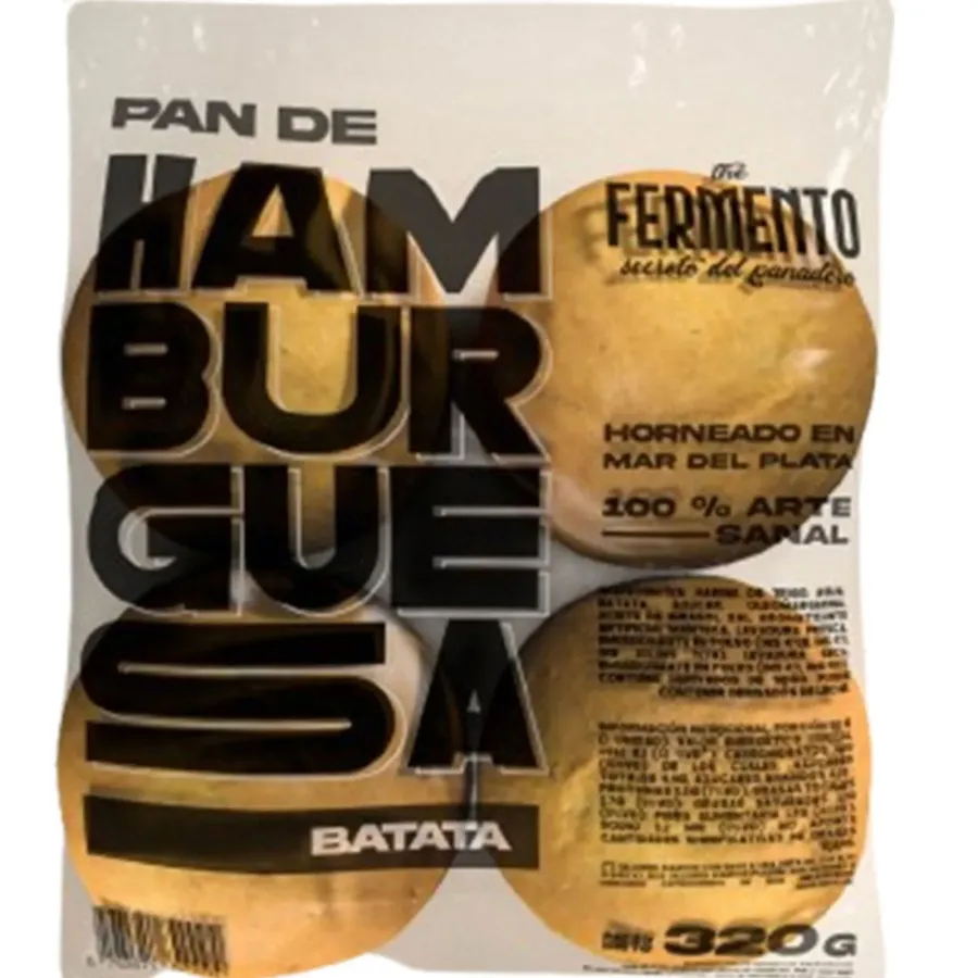 PAN THE FERMENTO HAMBURGUESA BATATA X 320 GR