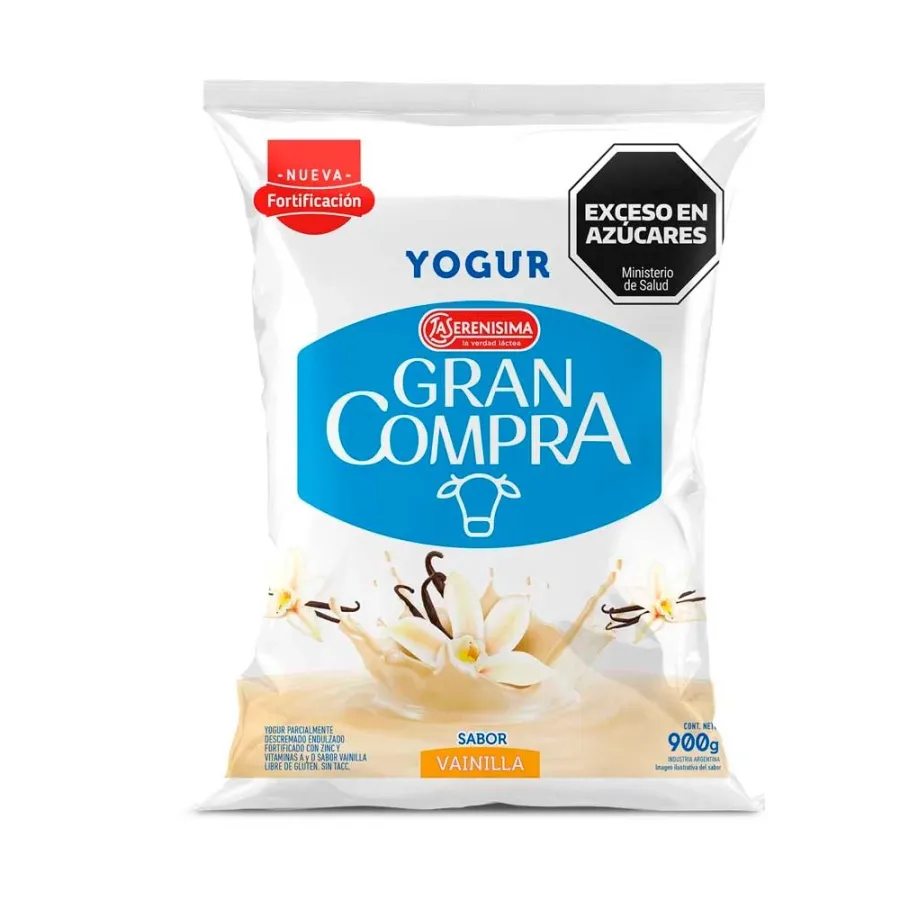 YOGUR GRAN COMPRA SACHET ENT VAINILLA X 900CC