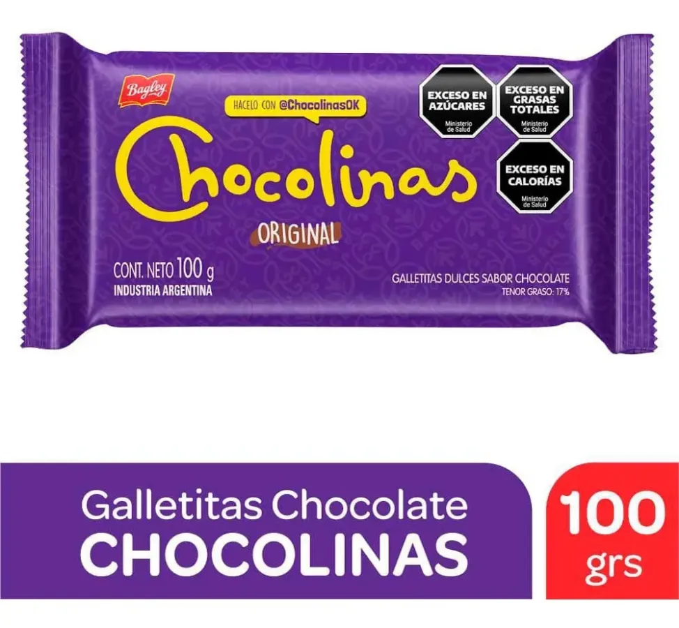 GALLETITAS CHOCOLINAS 50 X 100GRS