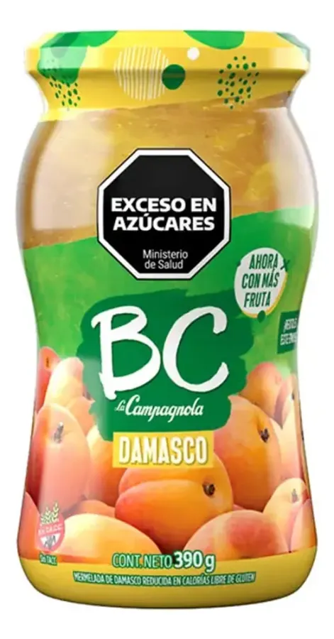 MERMELADA. BC DAMASCO +F 12*390GRS