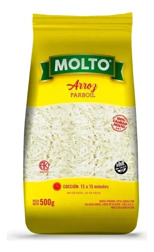 ARROZ MOLTO PARBOIL 12 X 500GRS