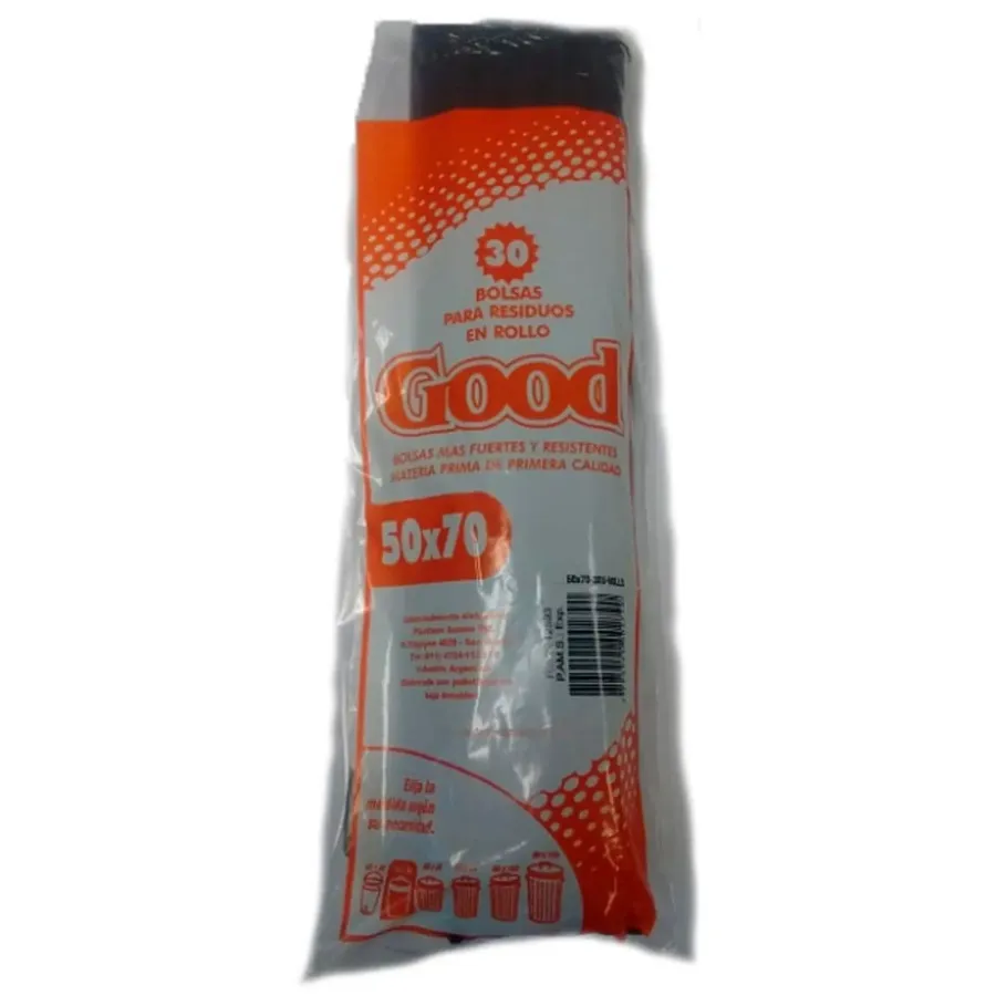 BOLSAS GOOD RESIDUOS 50 X 70 X 30UNID