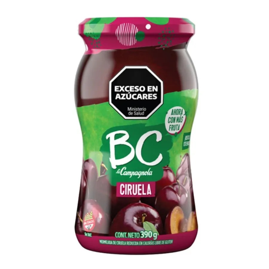 MERMELADA. BC CIRUELA + F 12*390GRS