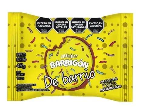 ALFAJOR BARRIGON DE BARRIO NEGRO 40 X 45GRS