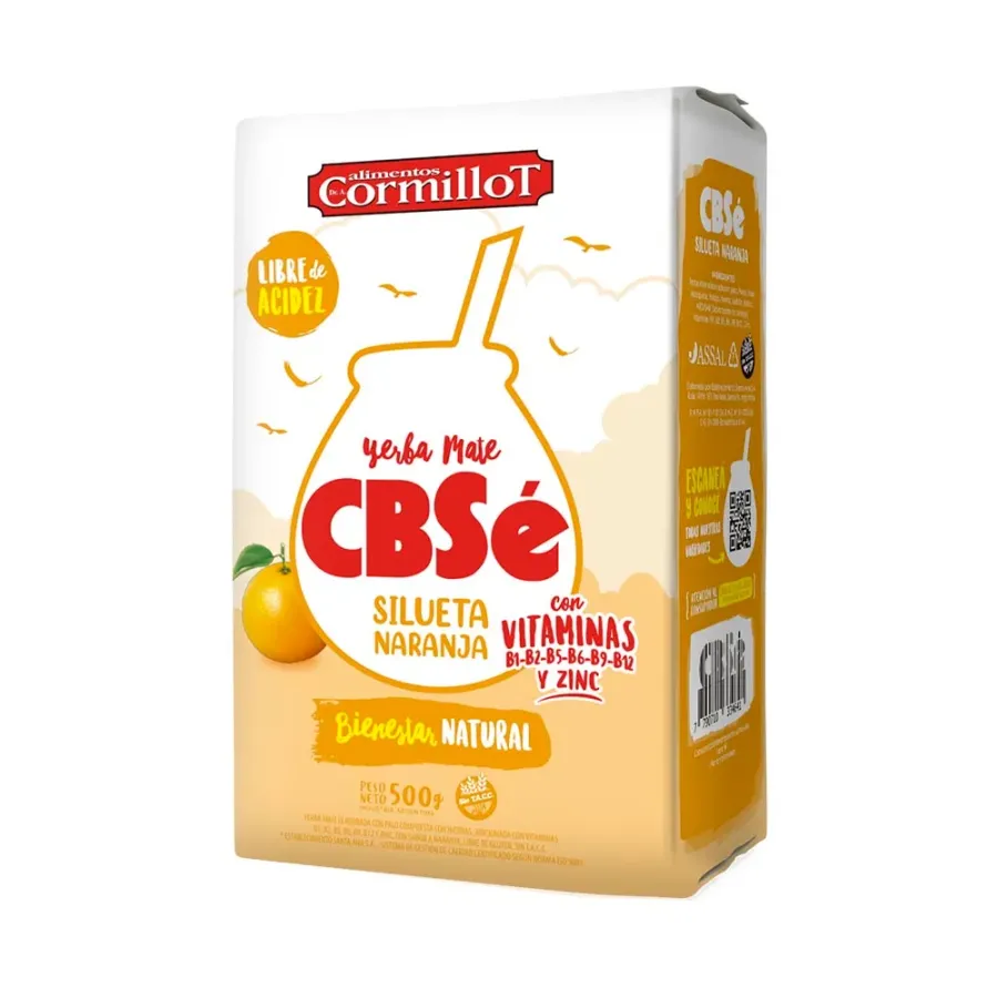 YERBA CBSE SILUETA NARANJA 12 *500GRS.