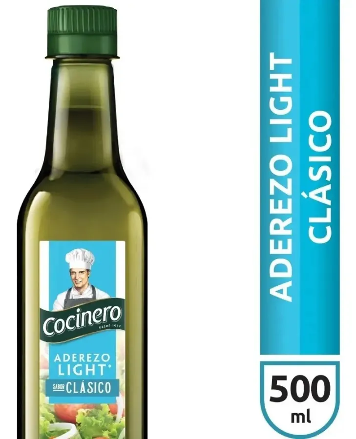 COCINERO ADEREZO LIGHT CLASICO 12 X 500ML