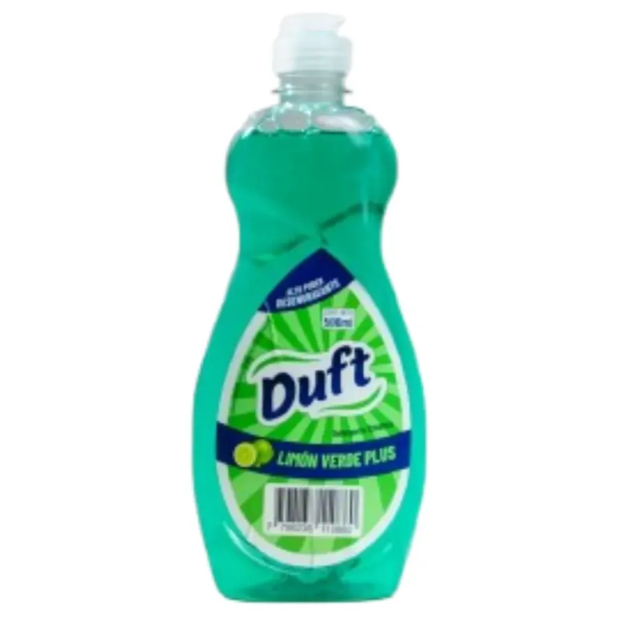 DETERGENTE DUFT 18 X 500CC LIMON VERDE