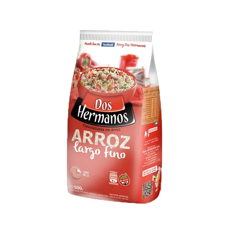 ARROZ DOS HERMANOS LARGO FINO 10*500GRS