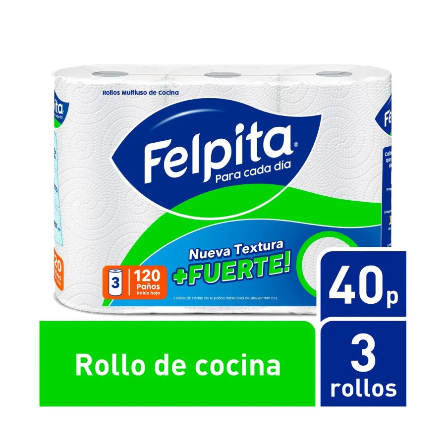 ROLLO COCINA FELPITA BCO 10*3*40