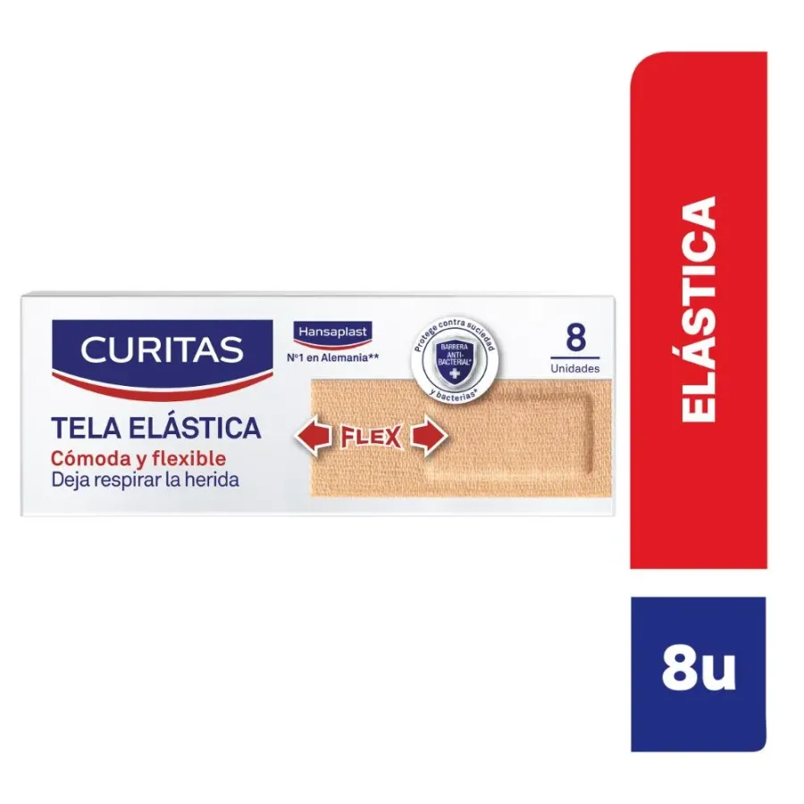 CURITAS TELA ELASTICA X 8 UNID