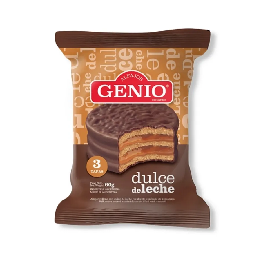 ALFAJOR GENIO TRIPLE NEGRO