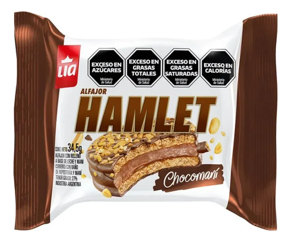 ALFAJOR HAMLET MOUSSE MANI 40 X 34 GRS