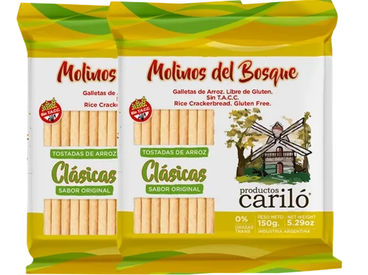 GALLETITAS MOLINOS DEL BOSQUE AMARILLA 18 X 150 GRS